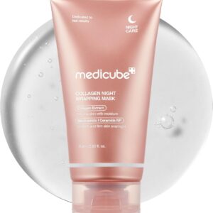 medicube Wrapping Mask Collagen Overnight Peel Off Facial Mask | Elasticity & Hydration Care, Reduces Sagging & Dullness | Hydrolyzed Collagen For Glowing Skin | Korean Skin Care, 2.53 fl.oz